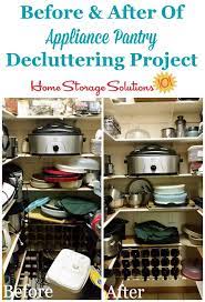 Storing the small kitchen appliances sometimes are tricky. How To Declutter Small Appliances