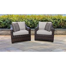 Review more purchases | my posts. Kathy Ireland River Brook 2 Piece Outdoor Wicker Patio Furniture Set 02b River 02b