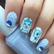 Backfire ☜ out now for booking please contact: 25 Super Cute Pokemon Nail Art Designs