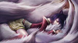 My Sleeping Ahri desktop background. : r/AhriMains