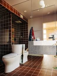 Custom fit reclaimed lumber mosaic bathroom vanity. Best 60 Modern Bathroom Two Piece Toilets Design Photos And Ideas Dwell