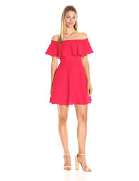 Black Halo Women S Penelope Off Shoulder Ruffle Dress Dresses Ruffle Dress Off Shoulder