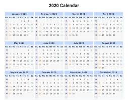 Free Printable 2020 Calendar Template Pdf Word Excel Page Blank 12 Month Cal In 2020 Printable Yearly Calendar Calendar Template Free Printable Calendar Templates