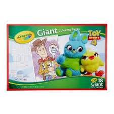 Crayola 18pg Toy Story 4 Giant Coloring Book White Coloring Books Toy Story Crayola Toys