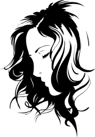 Silhouette couple dancing with abstract background and space for text. Silhouette Face Wall Decal Tenstickers