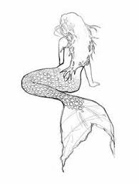 A mermaid tattoo is a strong representation of feminine beauty. Simple Mermaid Drawing Google Search Watercolor Mermaid Mermaid Sketch Easy Mermaid Drawing