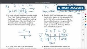 How To Solve Distance Rate Time Problems Youtube