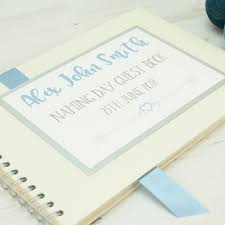 ring bound naming day guest book