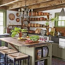 This log cabin kitchen goes for a heavier, rustic/antiquated look. 34 Farmhouse Style Kitchens Rustic Decor Ideas For Kitchens