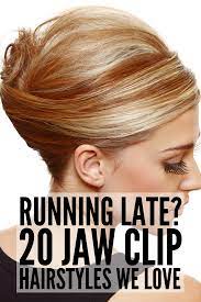 Running Late 20 Jaw Clip Hairstyles For All Hair Lengths Clip Hairstyles Jaw Clip Hairstyles Long Hair Styles