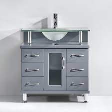 The standard bathroom vanity height is 32 inches. Vincente 32 Single Vanity Ms 32 Bathroom Vanities Virtu Usa