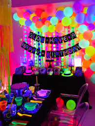 Fun365 Craft Party Wedding Classroom Ideas Inspiration Glow Birthday Neon Birthday Party Neon Party