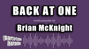 Brian Mcknight Back At One Karaoke Version Youtube
