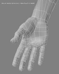Hand Wireframe Palmside Wireframe 3d Modeling Tutorial Maya Modeling