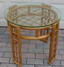 Enjoy free shipping with your order! Furniture Home Living W Earthy Vintage Boho Light Natural Bamboo Rattan Spiral Top Side Table Plant Stand Accent Table Boho Style And Unique Details