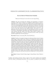 Ready rpp 1 lembar revisi 2020 / daring. Pdf Formative Assessment In Efl Classroom Practices