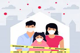 Poster tentang penggunaan masker dimana semua masyarakat untuk menggunakan masker untuk melindungi diri saat keluar rumah. Klaster Keluarga Merebak Di Solo Di Rumah Harus Pakai Masker