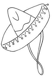 Download printable mexican hat sombrero coloring page. Mexican Hat Coloring