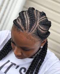 Pin By Milena Alberto On Braids Galore African Braids Hairstyles Pictures Box Braids Hairstyles Kids Braided Hairstyles