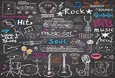 Top music bands and music artists in 2018. Music Items Doodle For Teenage Room