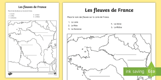 La france compte 5 fleuves de grande importance. Feuille D Activites Les Fleuves Teacher Made