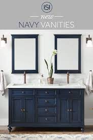 I shared examples of the paint painted in homes. Navy Blue Bathroom Vanity Cabinet Decoomo