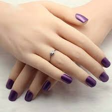 It shows that a person is always ready to stand out in the crowd and is different and unique in his or her own way. Amazon Com Coolnail Noble Dark Purple Acrylic Fake Nails Candy Color Lady False Nail Nails Of Finger Press On Nail 24pcs Beauty