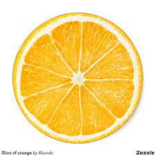 Slice Of Orange Classic Round Sticker Zazzle Com Orange Slices Orange Fruit Orange