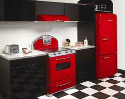 retro kitchen, red kitchen decor