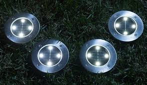 Bell Howell Disk Lights Solar Powered Led Lighting