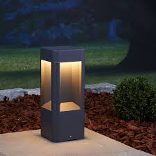 Aluminium Led Pillar Light Annika 30 Cm Pillar Lights Led Path Lights Driveway Lighting