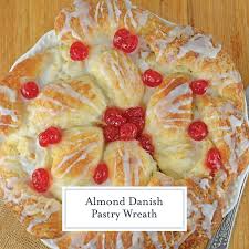 Skip a trip to the bakery, and make these flaky raspberry cream cheese danish in your own kitchen, using pillsbury™ crescent rolls and a handful of pantry . Almond Danish Pastry Wreath How To Make A Pastry Wreath