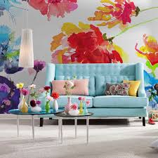 Ships from and sold by amazon.com. Colorful Floral Watercolor Wallpaper Mural A Side Of Style