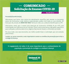 Os exames abaixo estão disponíveis em nossos laboratórios, e o exame indicado para cada caso depende principalmente da fase da doença. Solicitacao De Exames Da Covid 19 Noticias Unimed Unimed Blumenau