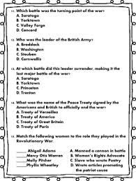 The outcome of the war led to many positive changes. Revolutionary War Quiz Test By Tucker S Teaching Tools Tpt