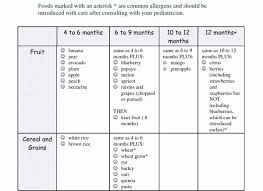 Baby Food Chart For Babys First Year Food Baby Toddler