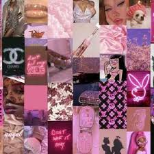 Baddie collage wallpaper for desktop. 40 Pink Boujee Baddie Collage Aesthetic Trendy Vogue Vsco Set Of 40 Pictures Digital Prints Wall Collage Wall Collage Photo Wall Collage Iphone Wallpaper Tumblr Aesthetic