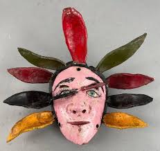 New Mexico Folk Art Alvarez Carved Pig