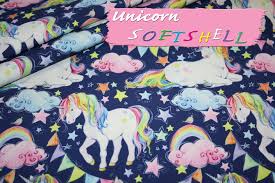 Jetzt bei traumbeere online kaufen. Einhorn Softshell Renee D De Marchenhaft Schone Stoffe