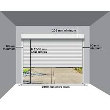 Porte de garage isolante castorama. Porte De Garage Enroulable Motorisee Protecta Agathe Blanche L 240 X H 200 Cm Pre Montee Castorama