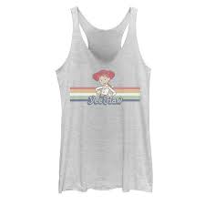10 jan 201710 jan 2017. Juniors Disney Pixar Toy Story Jessie Cowgirl Rainbow Stripe Yee Haw Tank Top