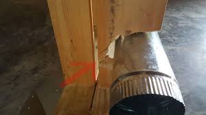 Dryer vents should always be vented through the side of the house and not vented through the roof, and ideally, the exit should be fairly close to the ground. Check Out This Picture Of How A Dryer Vent Weakens The Wall At Our Latest Find On A New Home Phase Inspection