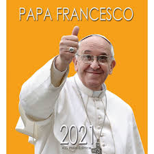 #papst franziskus' reise ist umstritten: Papst Franziskus 1 Wand Kalender 2021 Cm 32x34 Vaticanum Com