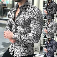If you are heading towards an office dinner or has a meeting outside the office to continue, a plaid shirt, especially of black, grey, and white color, and do wonder. Fashion Men Floral Shirt Casual Long Sleeved Shirt Slim Fit Formal Dress Shirt Hawaiian Style Blouses For Men Wish