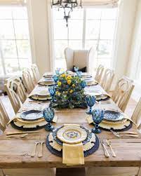 Blue and yellow bedroom lovely best bedrooms ideas dining room. Decor Transition Into Fall Blue And Yellow Tablescape