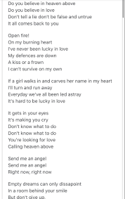 Real Life Send Me An Angel Good Music Lucky In Love Music Lyrics