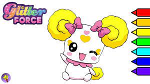 Glitter force coloring pages coloring book glitter force all members plus candy happy magic toys. Glitter Force Candy Coloring Book Page Smile Precure Candy Coloring Page Youtube
