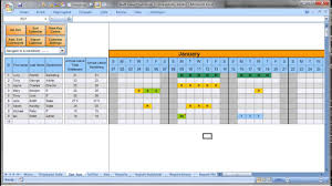 Simply press tab to jump from one field to the next and shift + tab to go back. Annually Employee Leave Record Format In Excel 2016 Youtube