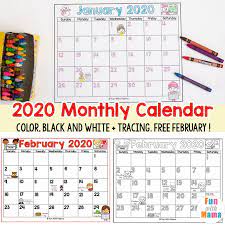 Download a free printable calendar for 2021 or 2022, in a variety of different formats and colors. 2020 Kids Calendar Printable Fun With Mama
