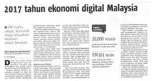 Di indonesia ekonomi digital berkembang dua digit di atas negara lain di asean, malaysia dan singapura. Sme Corporation Malaysia 2017 Tahun Ekonomi Digital Malaysia